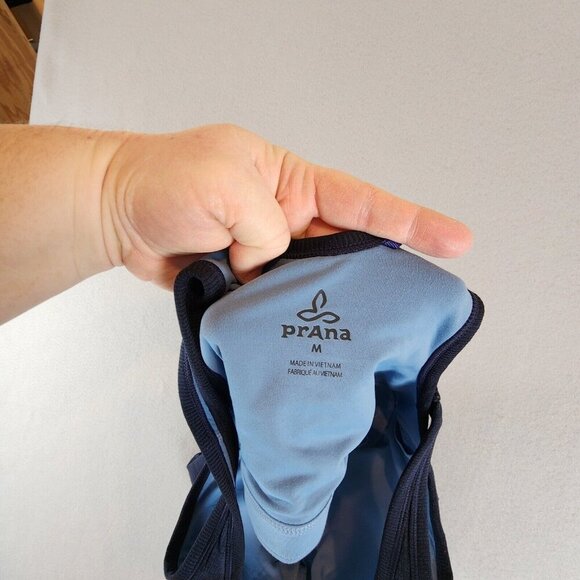 PrAna Lilliana Tank Top Cut Out Open Back Fitted Workout Lightly Padded Bra Md - Picture 7 of 13